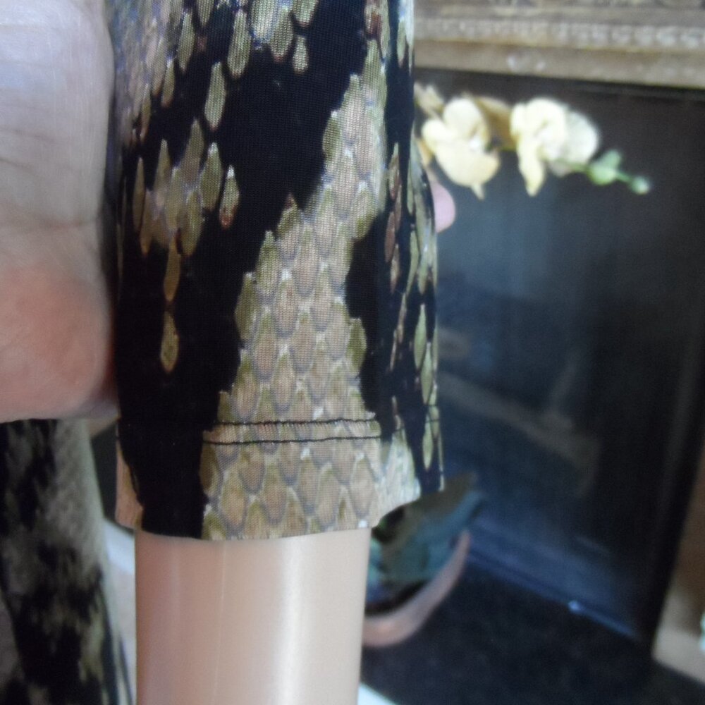 Roberto Cavalli Brown/Beige Python Print Sheath D… - image 8